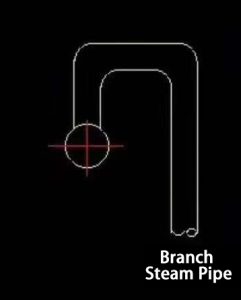 Branch Steam Pipe Arrangement